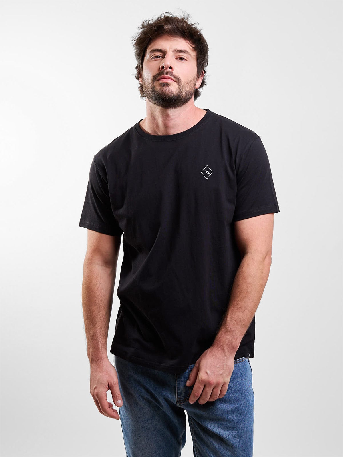 POLERA HOMBRE RIP CURL ALGODÓN MANGA CORTA - 1