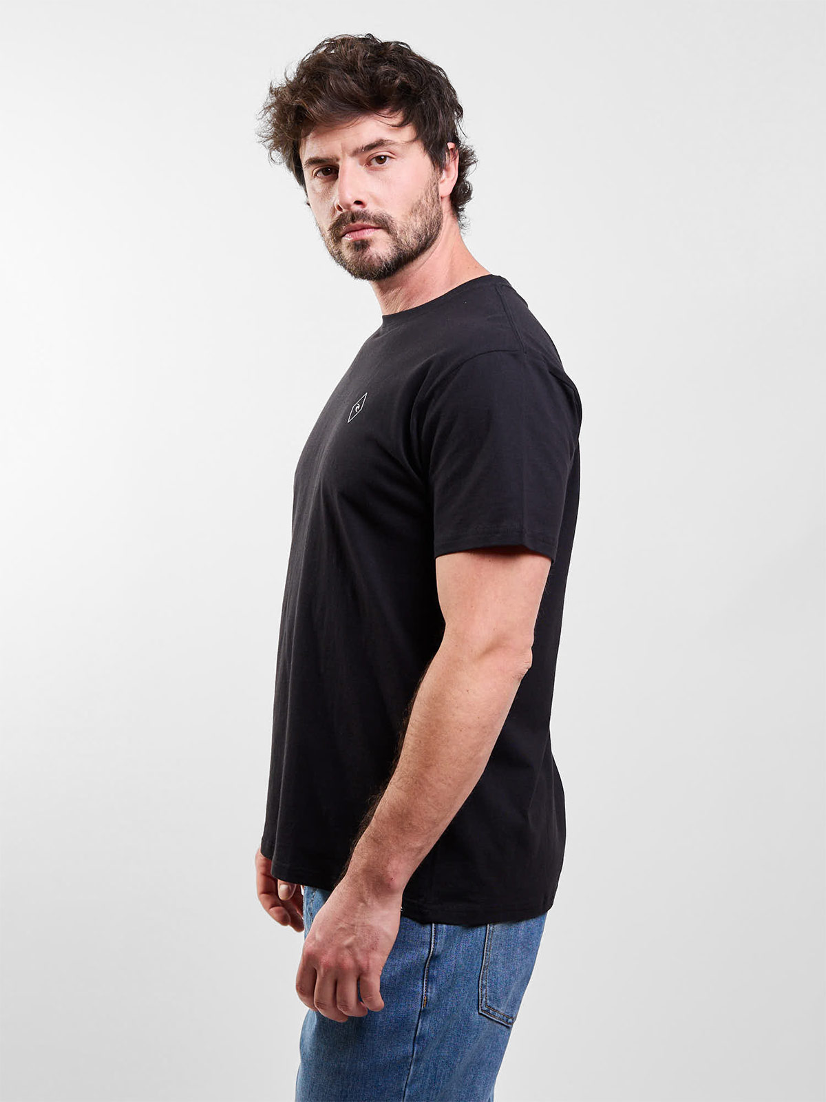POLERA HOMBRE RIP CURL ALGODÓN MANGA CORTA - 3