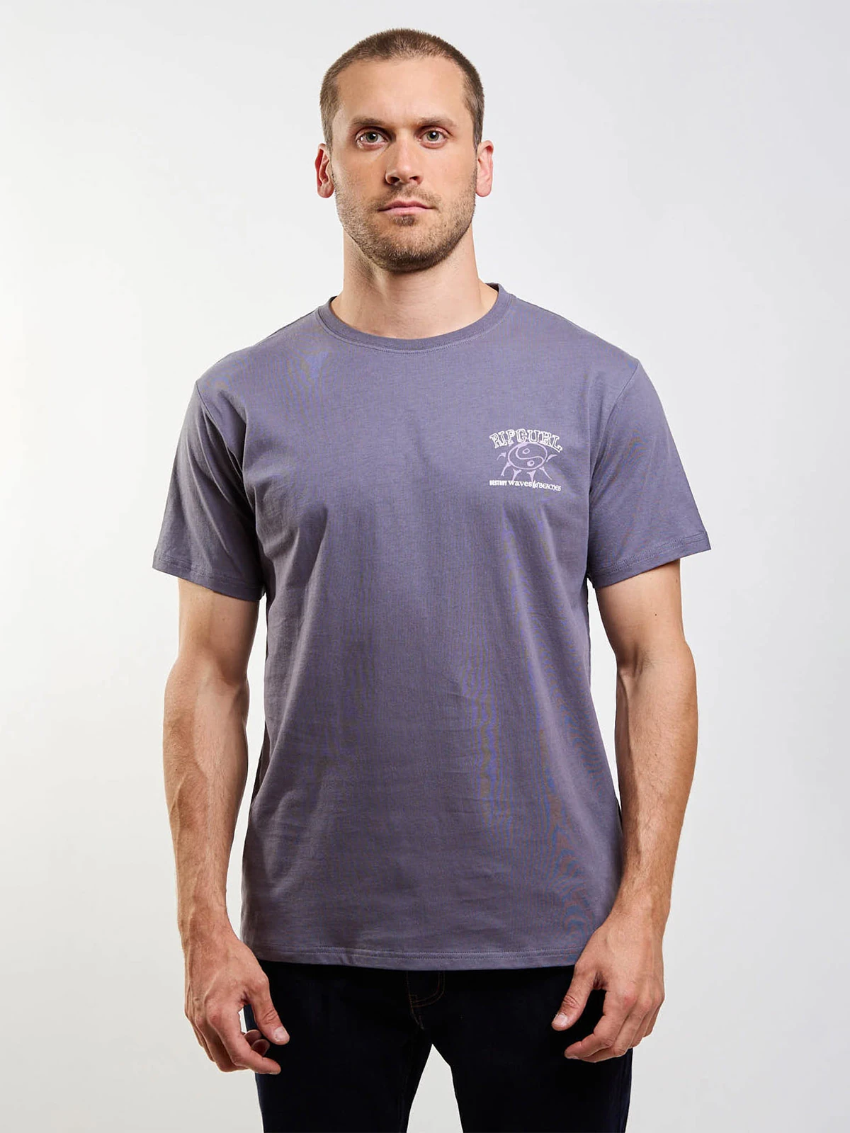 POLERA HOMBRE RIP CURL ALGODÓN MANGA CORTA - 1