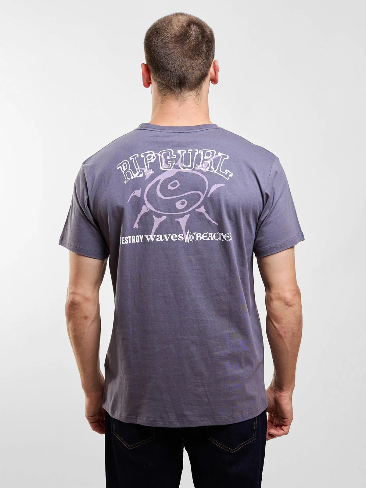 POLERA HOMBRE RIP CURL ALGODÓN MANGA CORTA - 2