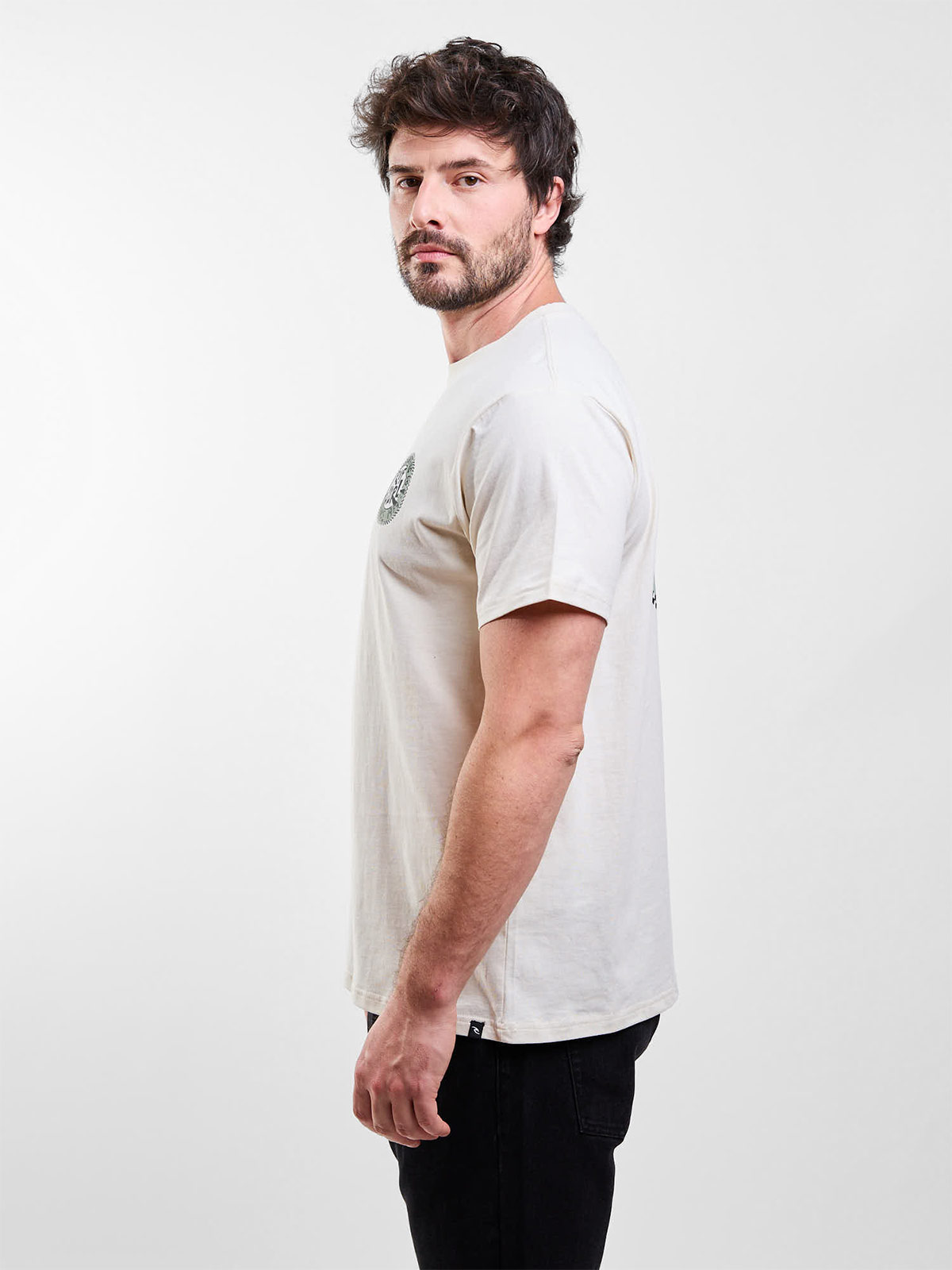 POLERA HOMBRE RIP CURL ALGODÓN MANGA CORTA - 3