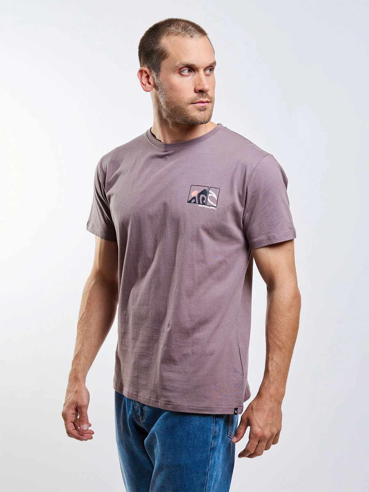 POLERA HOMBRE RIP CURL ALGODÓN MANGA CORTA - 1