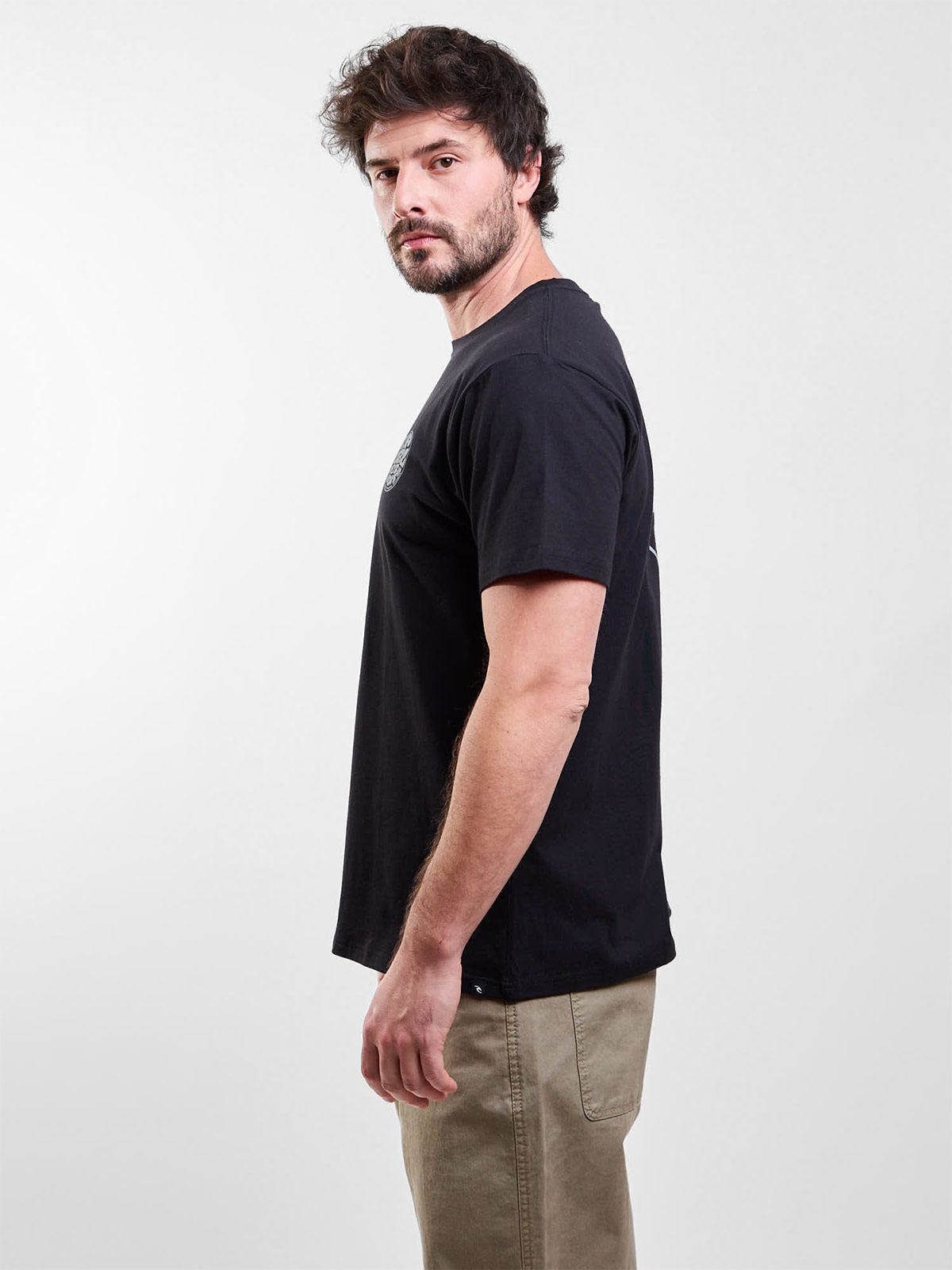POLERA HOMBRE RIP CURL ALGODÓN MANGA CORTA - 3