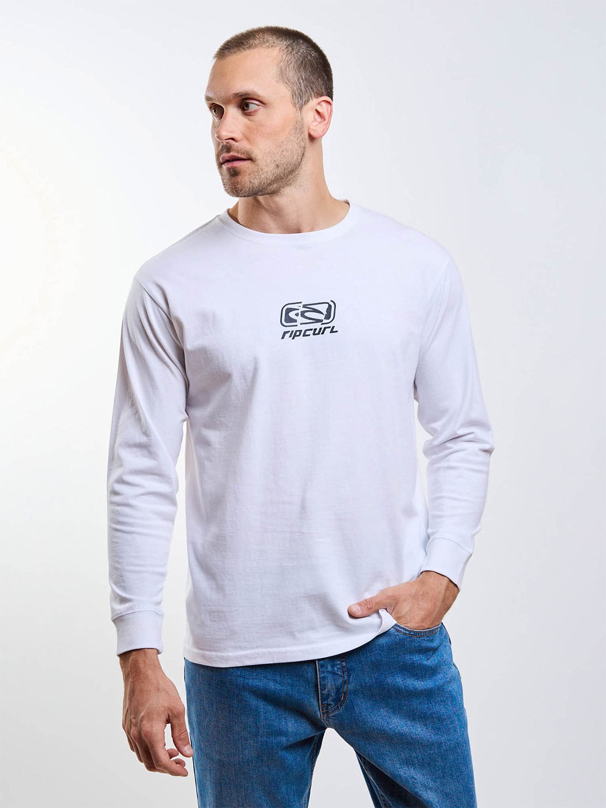 POLERA HOMBRE RIP CURL ALGODÓN MANGA LARGA - 1