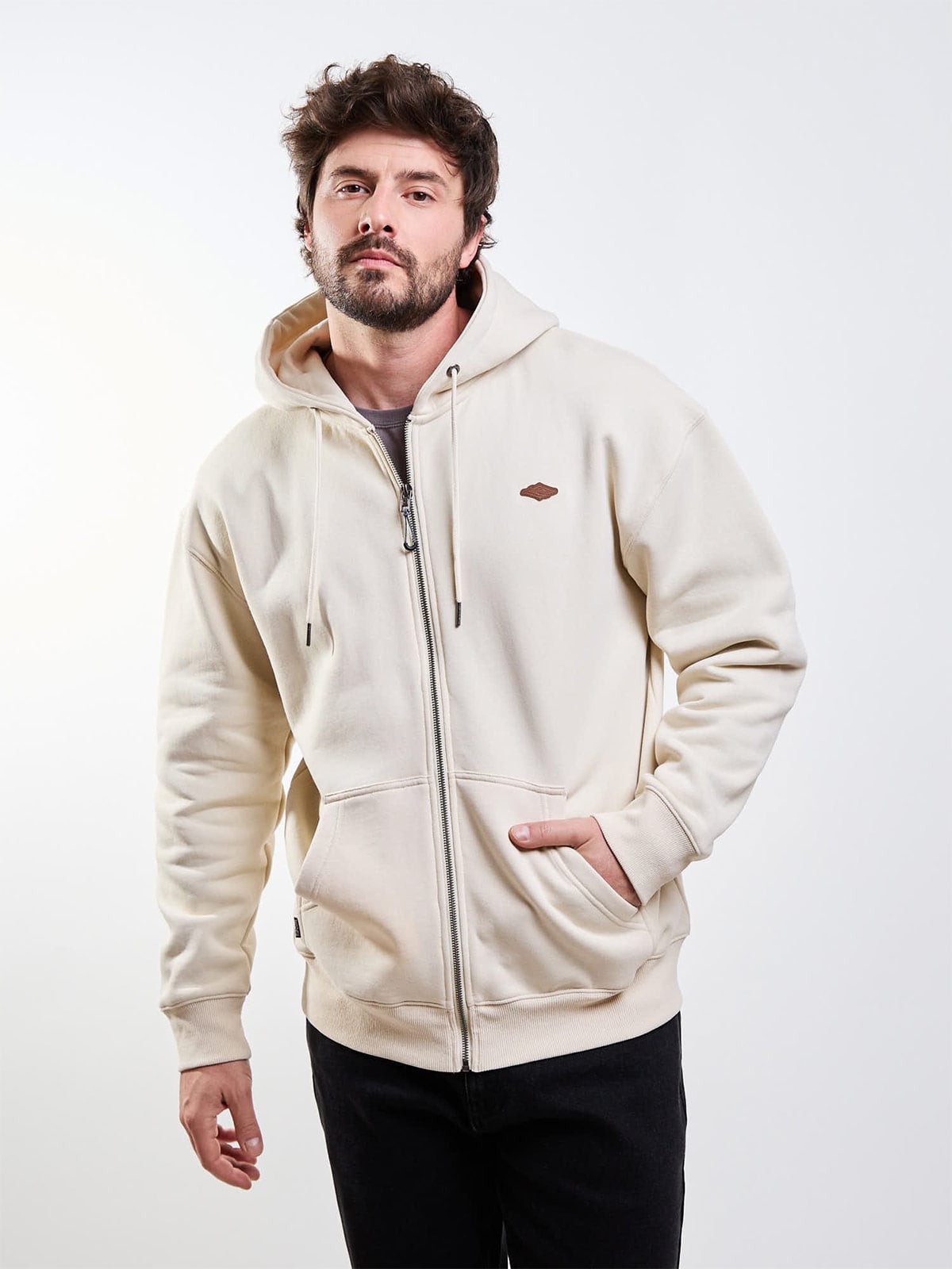 POLERÓN HOMBRE RIP CURL ALGODÓN FULL ZIPPER - 1
