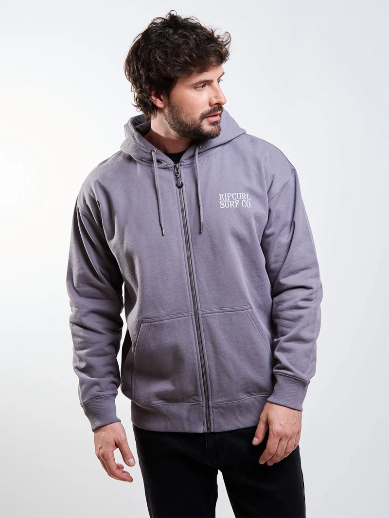 POLERÓN HOMBRE RIP CURL ALGODÓN FULL ZIPPER - 3