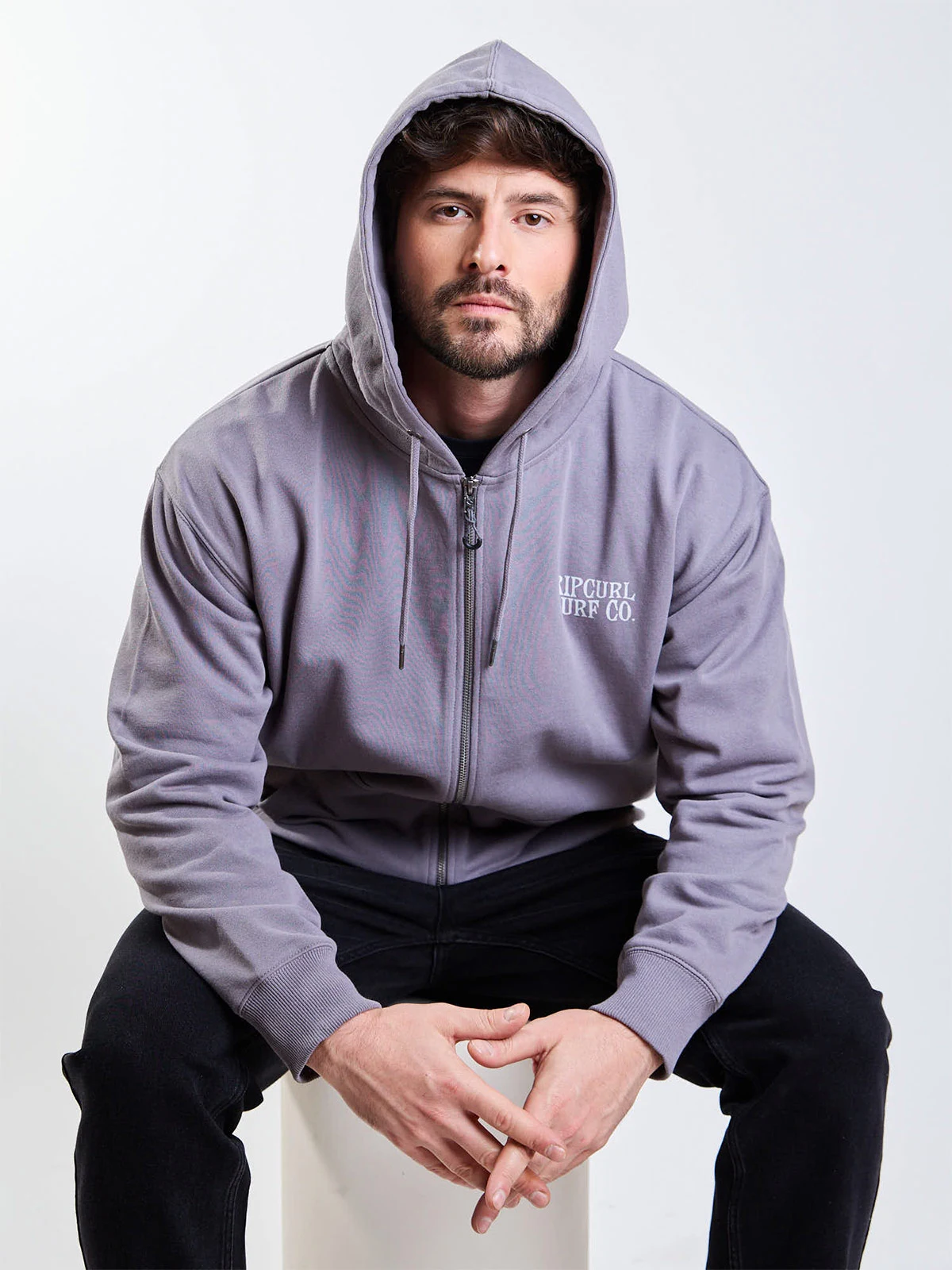 POLERÓN HOMBRE RIP CURL ALGODÓN FULL ZIPPER