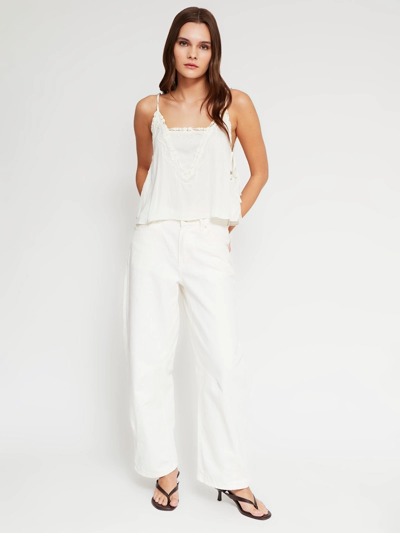 BLUSA MUJER BARBADOS ENCAJE - 4