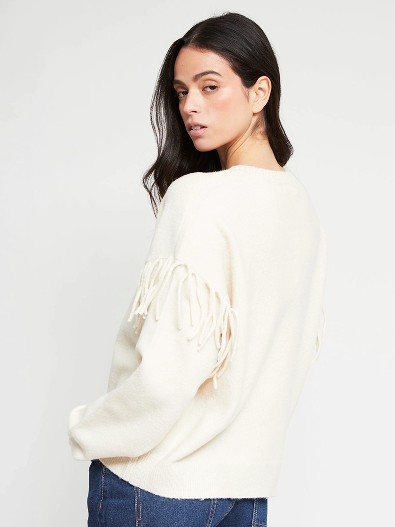 SWEATER MUJER INDEX MANGA LARGA FLECOS - 3