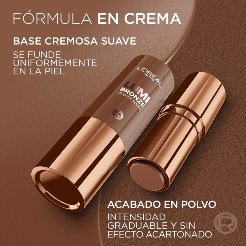BRONCEADOR L'OREAL LUMI BRONZE STICK 130 SUNSET DORE 9G - 6