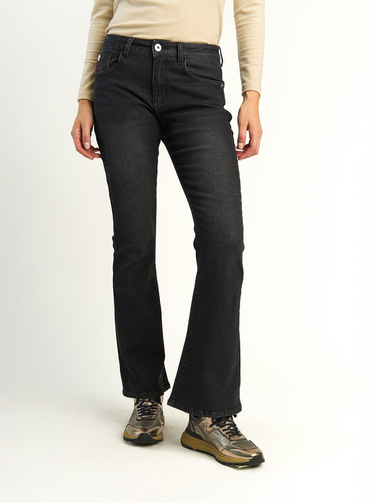 JEANS MUJER ELLUS ALGODÓN TIRO MEDIO - 2