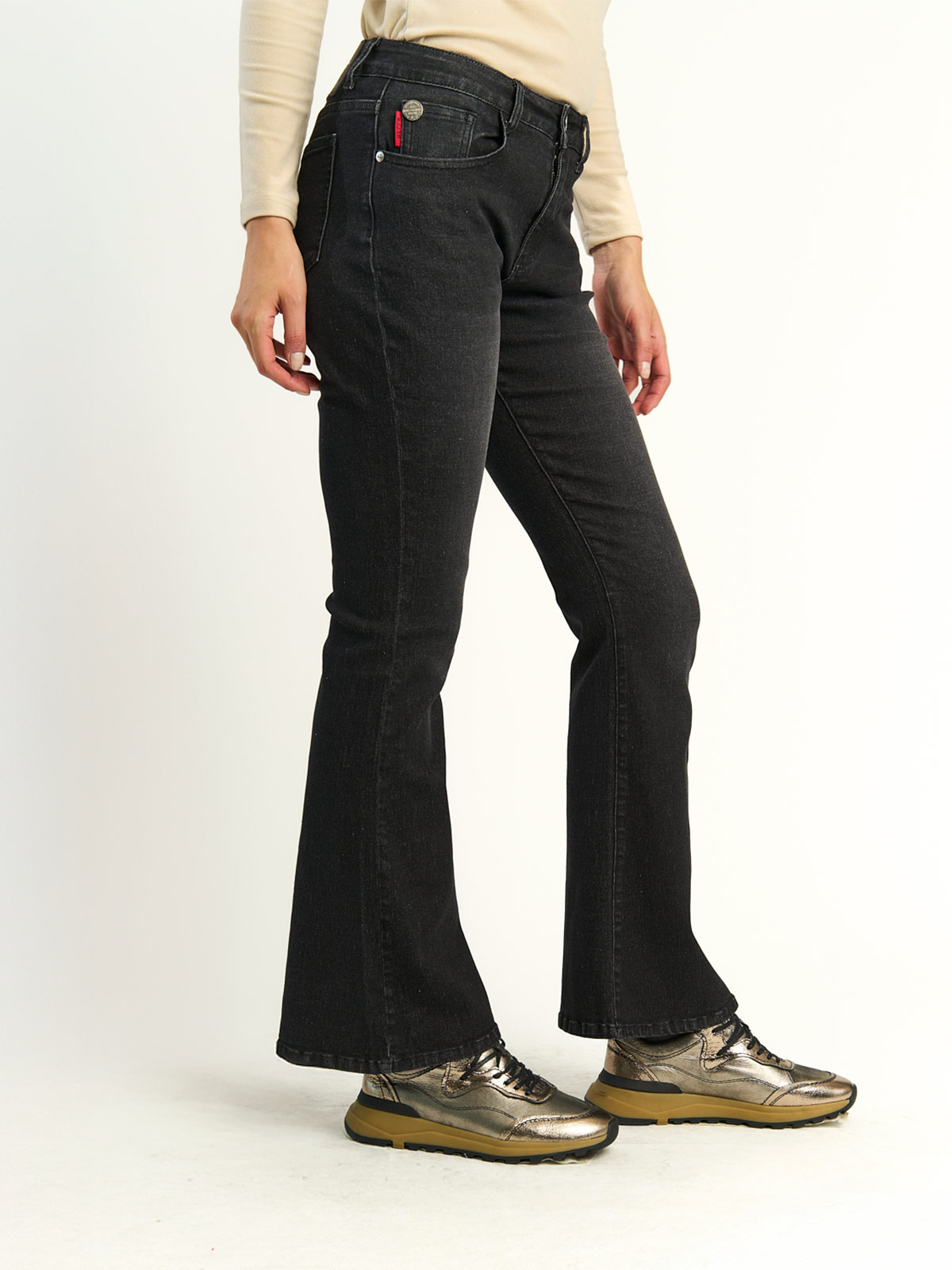 JEANS MUJER ELLUS ALGODÓN TIRO MEDIO - 3