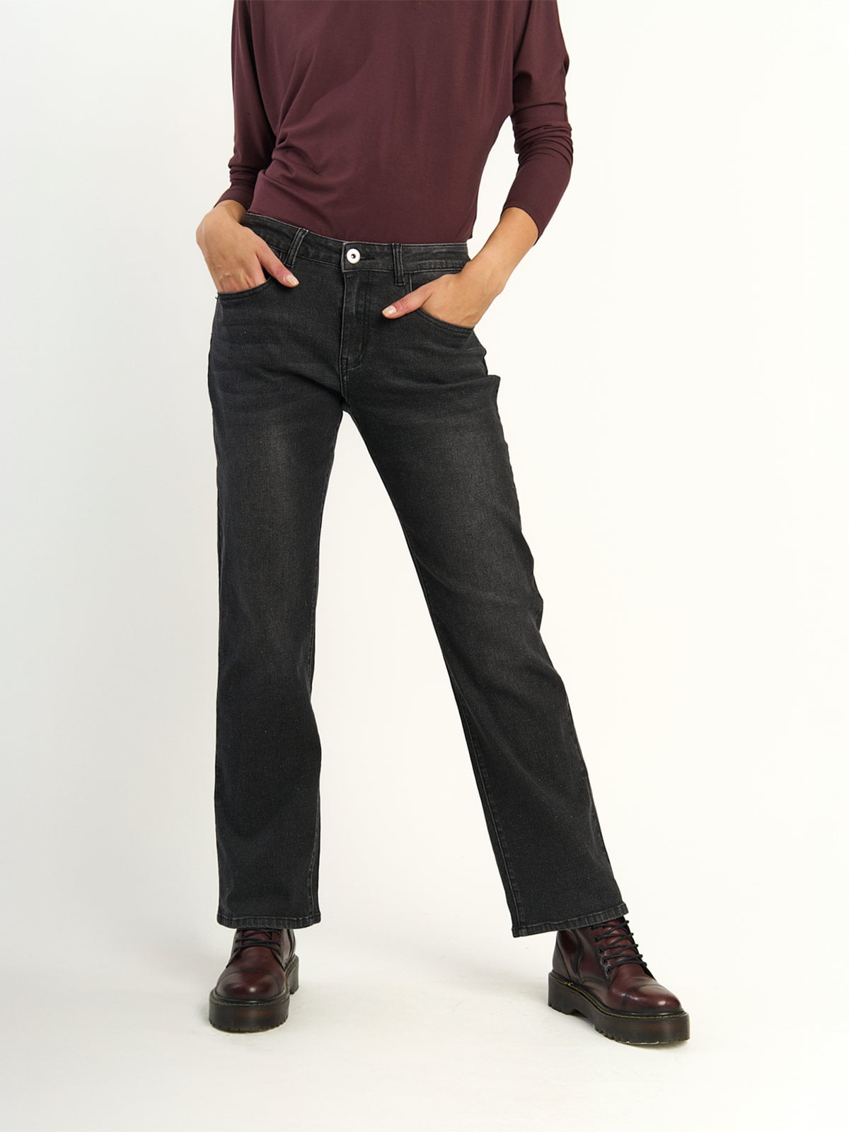 JEANS MUJER ELLUS ALGODÓN TIRO ALTO - 2