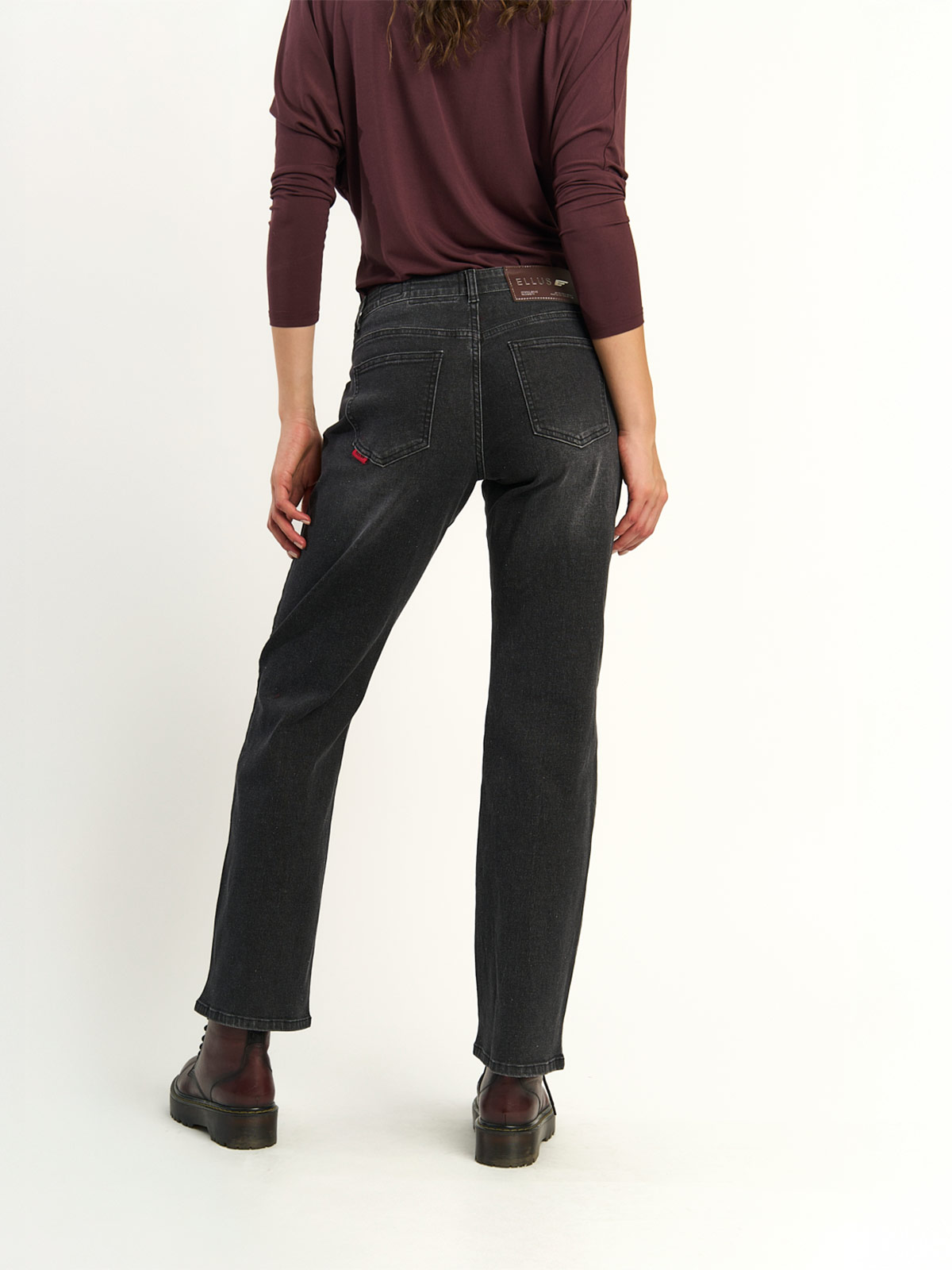 JEANS MUJER ELLUS ALGODÓN TIRO ALTO - 4