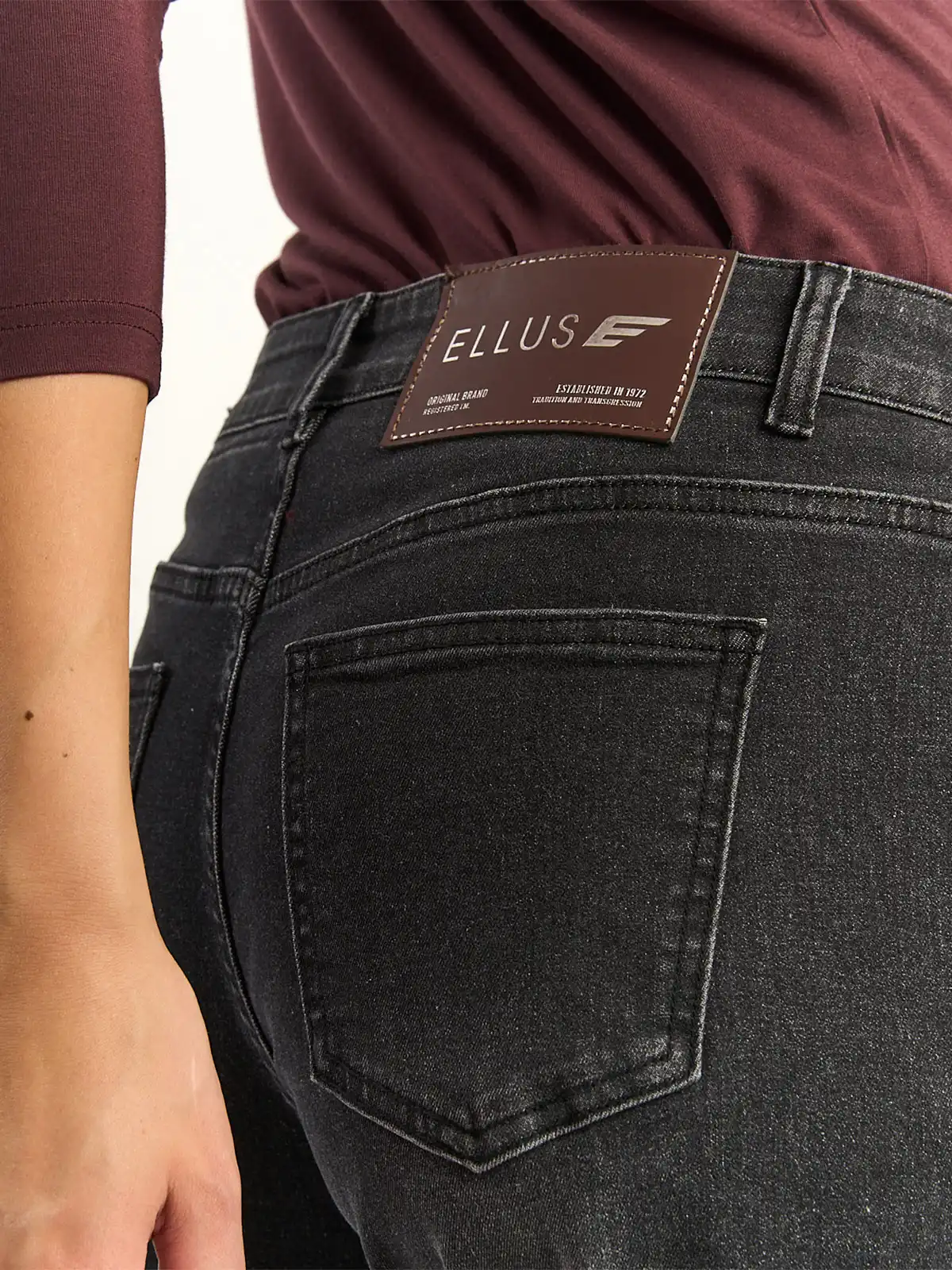 JEANS MUJER ELLUS ALGODÓN TIRO ALTO - 5