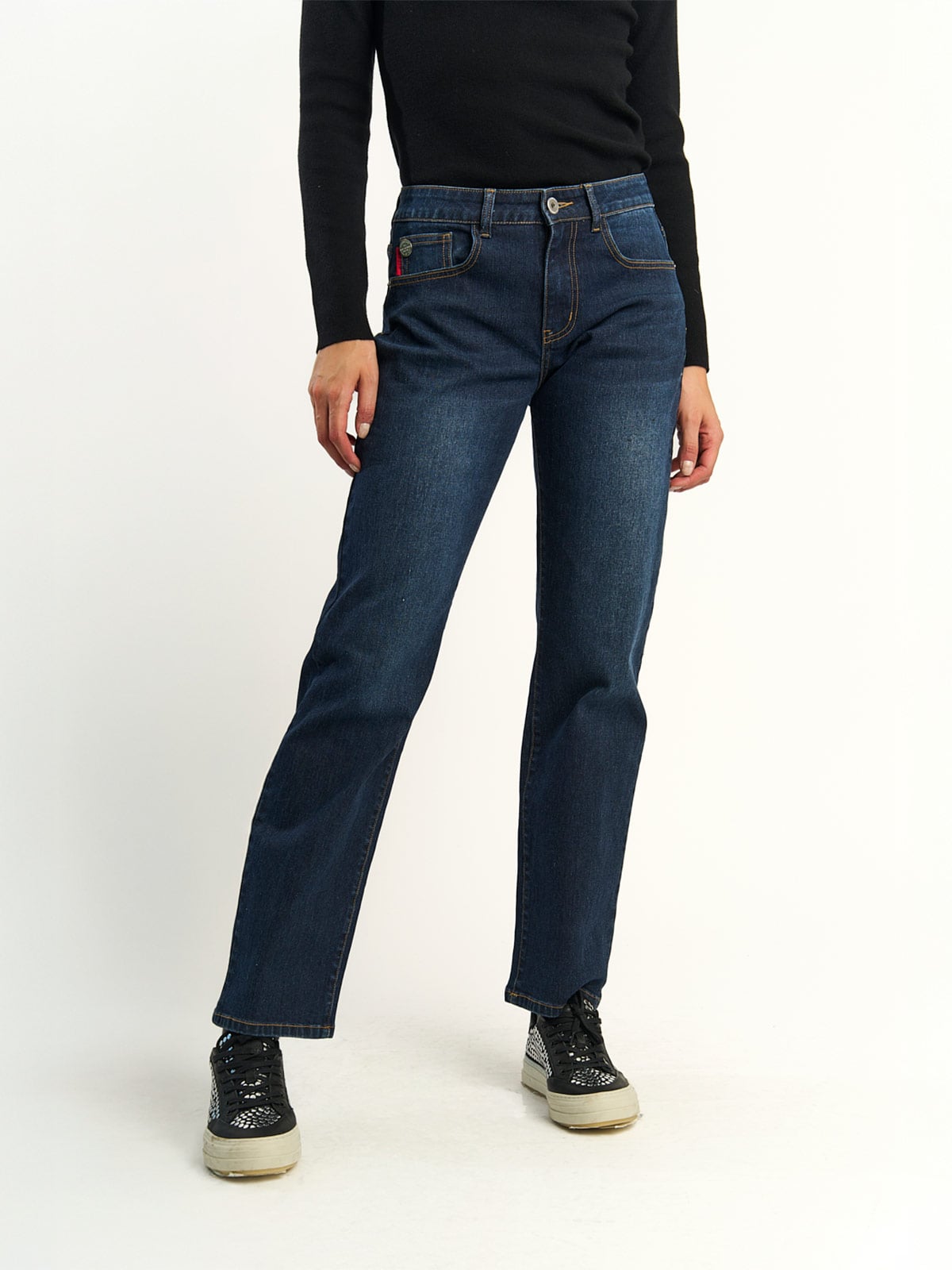 JEANS MUJER ELLUS ALGODÓN TIRO ALTO - 2