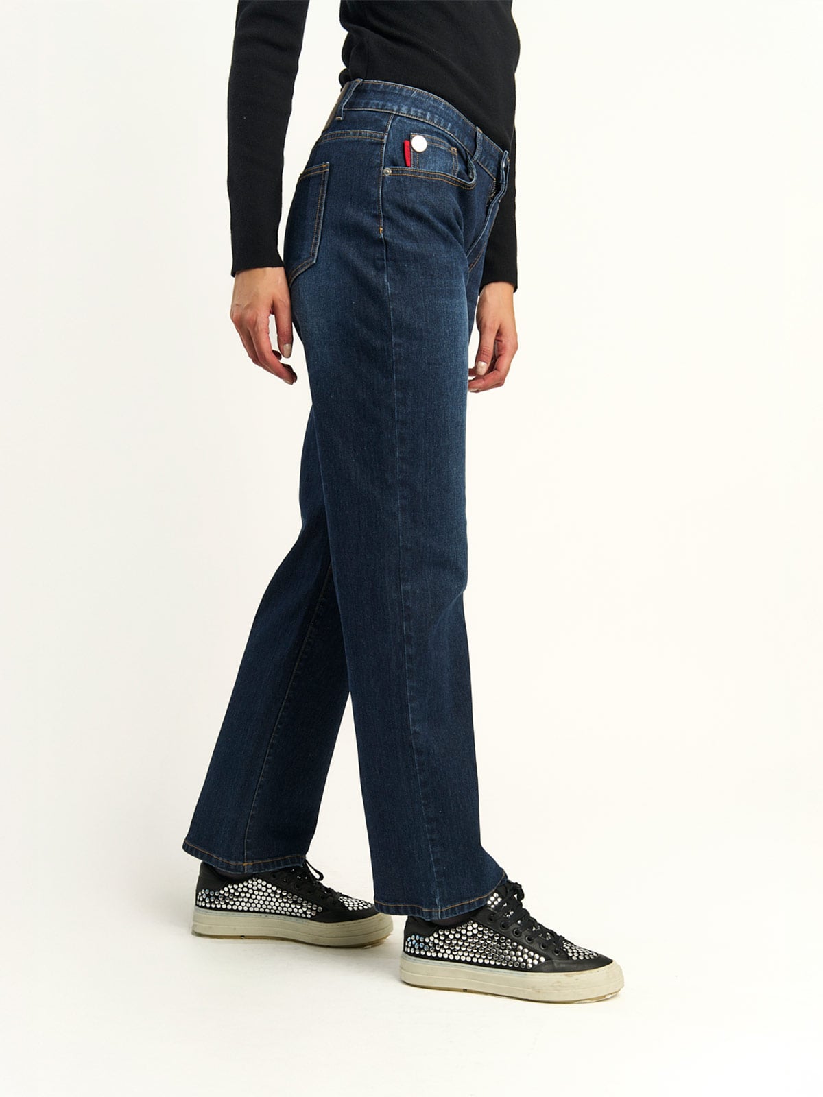 JEANS MUJER ELLUS ALGODÓN TIRO ALTO - 3