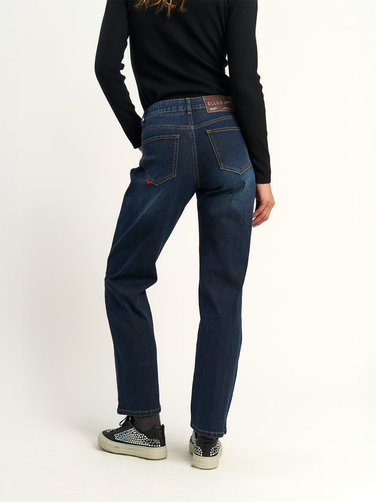 JEANS MUJER ELLUS ALGODÓN TIRO ALTO - 4