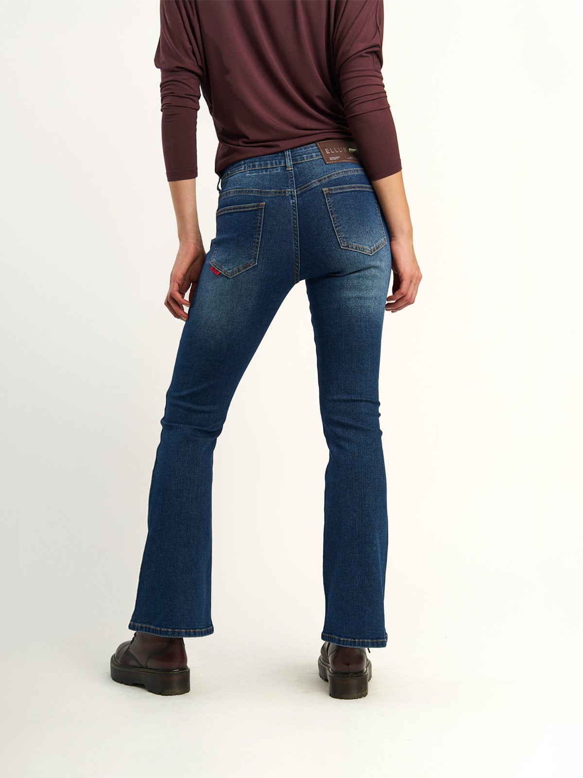 JEANS MUJER ELLUS ALGODÓN TIRO MEDIO - 4