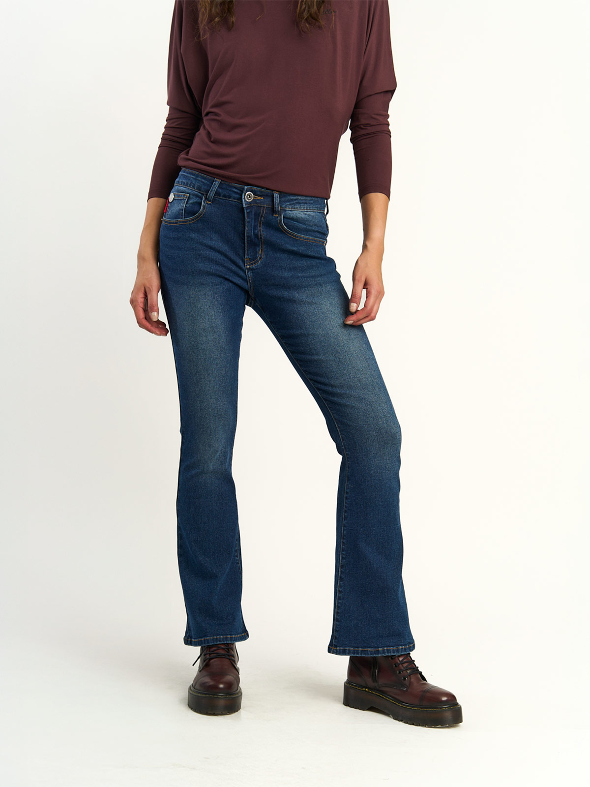 JEANS MUJER ELLUS ALGODÓN TIRO MEDIO - 2
