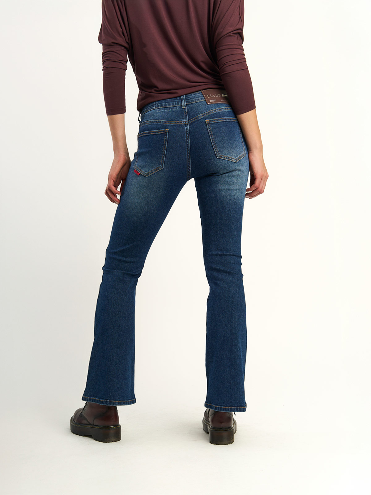 JEANS MUJER ELLUS ALGODÓN TIRO MEDIO - 4