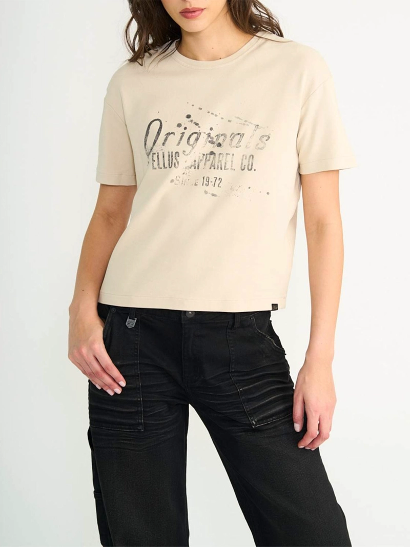 POLERA MUJER ELLUS MANGA CORTA ALGODÓN - 1