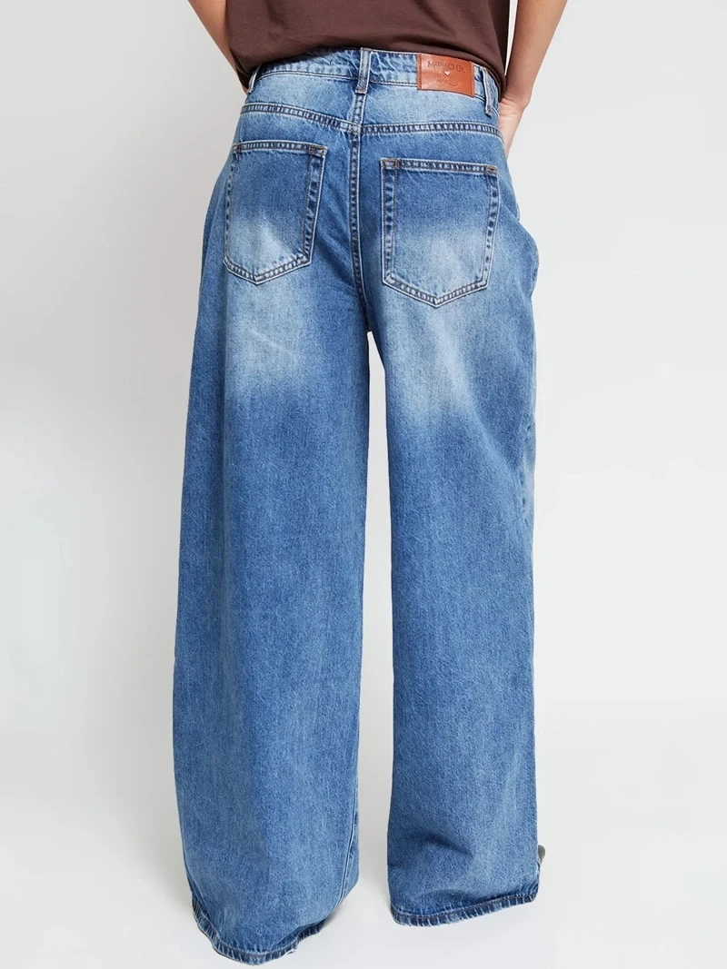 JEANS MUJER MARIA CHER X MARQUIS ALGODÓN HYPER WIDE LEG - 4