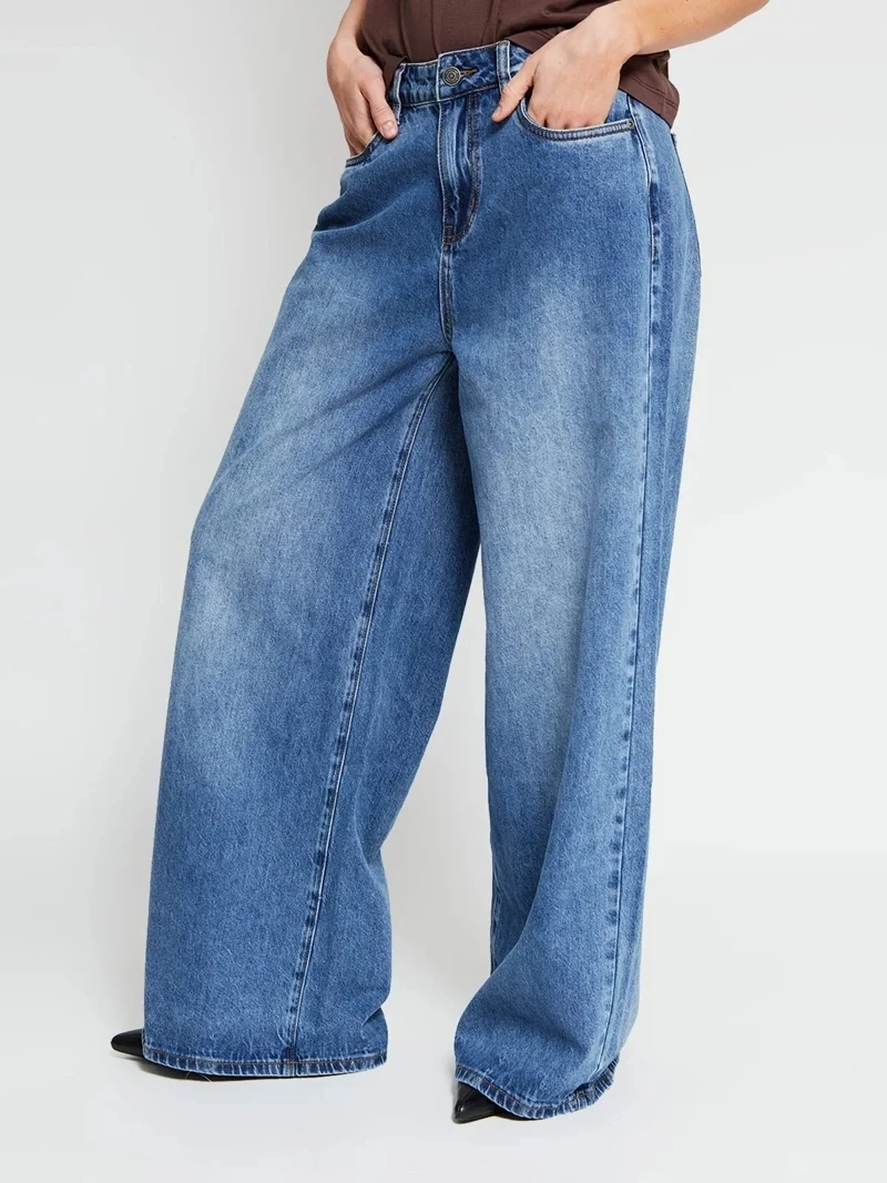 JEANS MUJER MARIA CHER X MARQUIS ALGODÓN HYPER WIDE LEG - 3