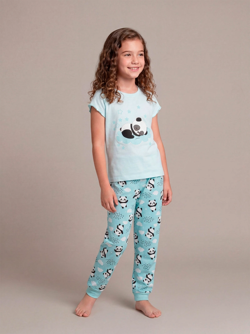 PIJAMA NIÑA HARVEST ALGODÓN LARGO - 1