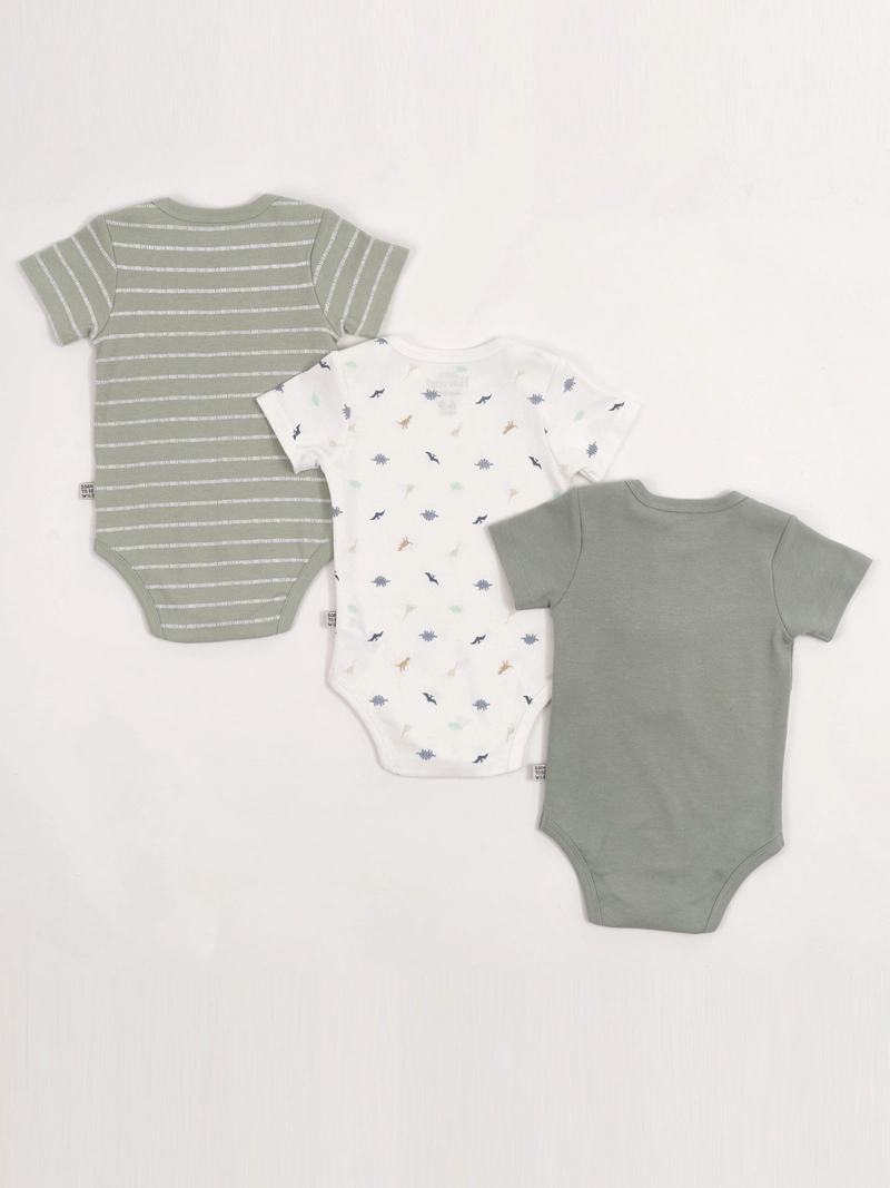 PACK X3 BODY NIÑO BABY HARVEST ALGODÓN MANGA CORTA - 2
