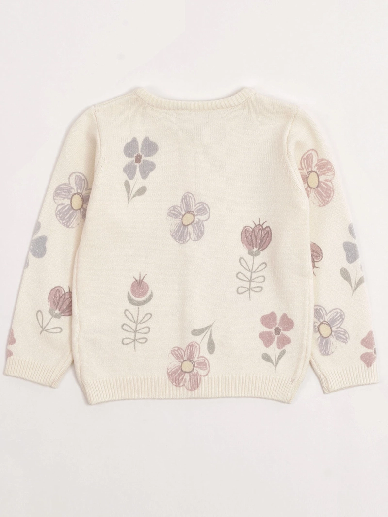 SWEATER NIÑA BABY HARVEST ABOTONADO ESTAMPADO - 2