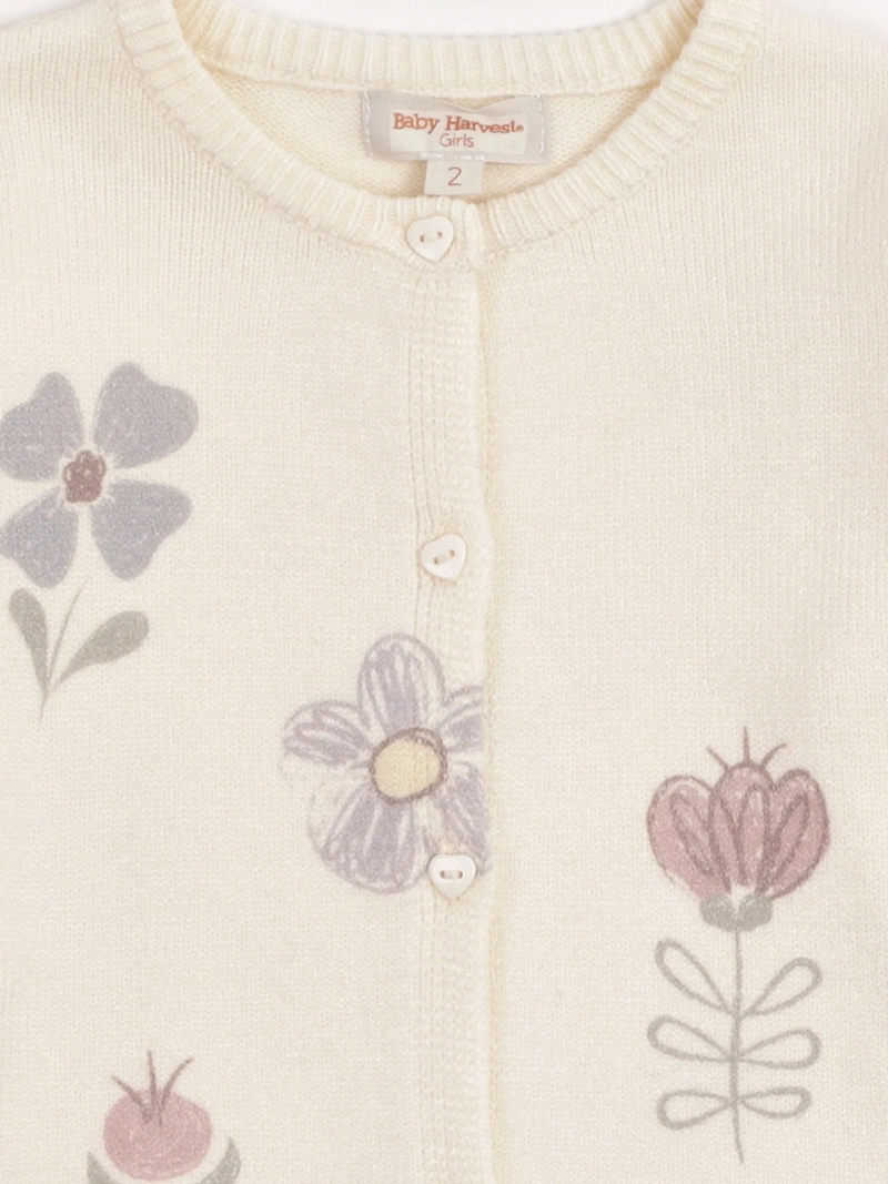 SWEATER NIÑA BABY HARVEST ABOTONADO ESTAMPADO - 3