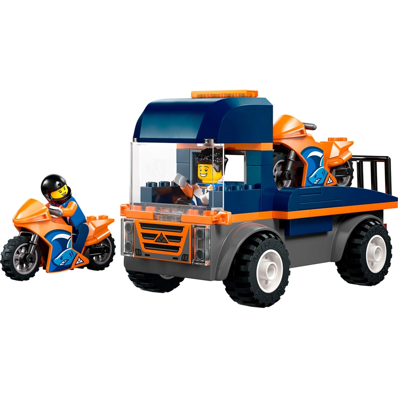 BLOQUES DE CONSTRUCCIÓN LEGO 60491 CAMIÓN DE TRANSPORTE DE MOTOS - 1