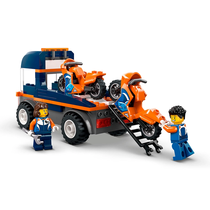 BLOQUES DE CONSTRUCCIÓN LEGO 60491 CAMIÓN DE TRANSPORTE DE MOTOS - 2