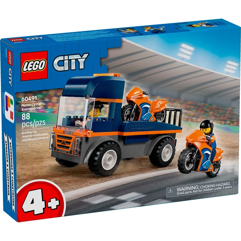 BLOQUES DE CONSTRUCCIÓN LEGO 60491 CAMIÓN DE TRANSPORTE DE MOTOS - 4