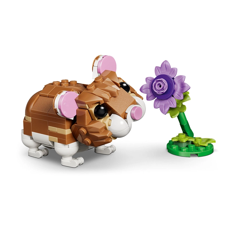 BLOQUES DE CONSTRUCCIÓN LEGO 31376 LINDO HAMSTER CON FLOR - 4