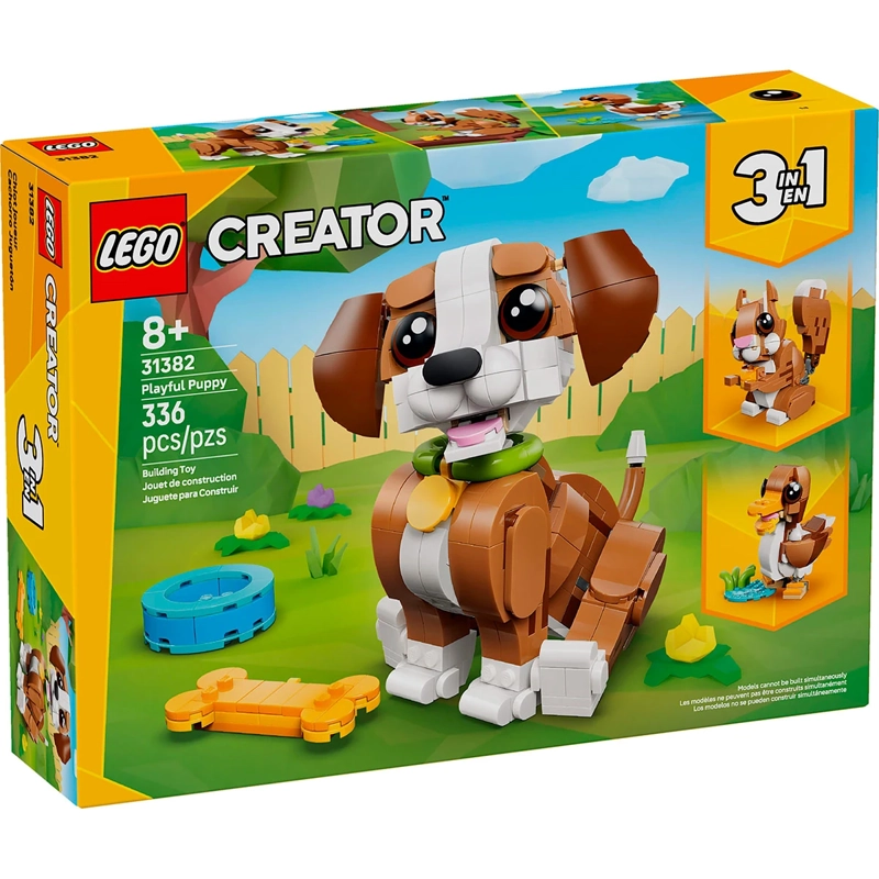 BLOQUES DE CONSTRUCCIÓN LEGO 31382 LINDOS ANIMALES: CACHORRO JUGUETÓN - 4