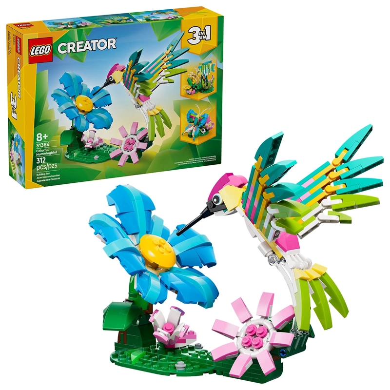 BLOQUES DE CONSTRUCCIÓN LEGO 31384 FAUNA SALV COLIBRI COLORIDO - 1