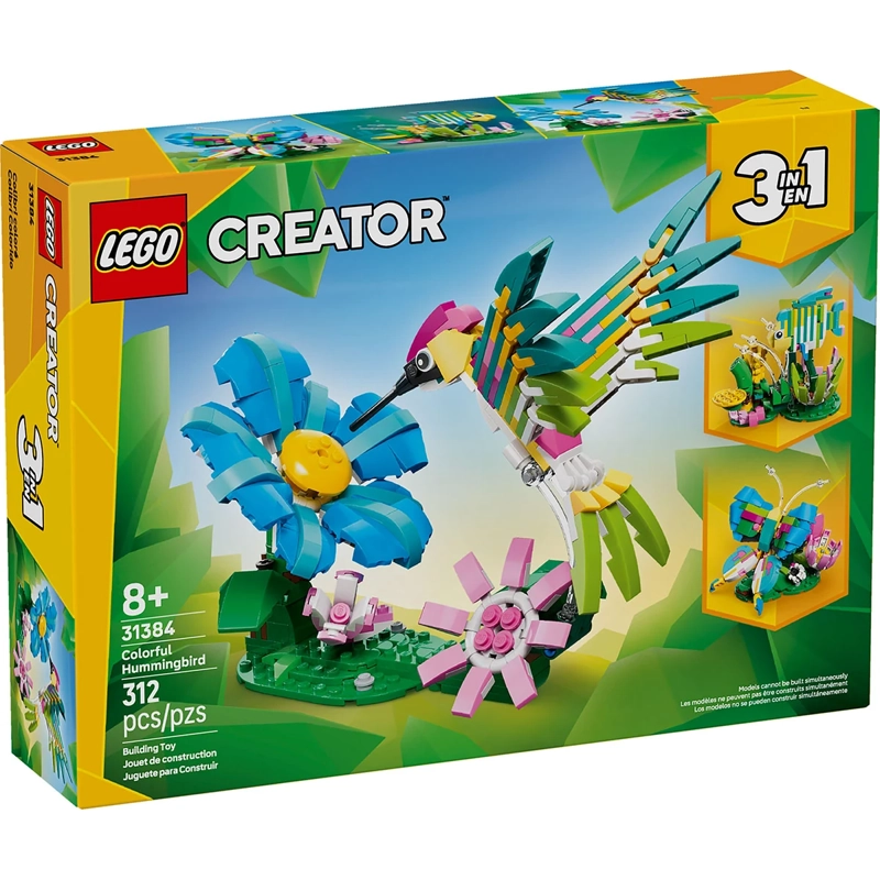 BLOQUES DE CONSTRUCCIÓN LEGO 31384 FAUNA SALV COLIBRI COLORIDO - 2