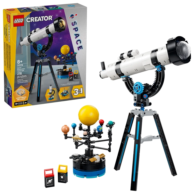 BLOQUES DE CONSTRUCCIÓN LEGO 31378 TELESCOPIO EXPLORA ESPACIAL - 1