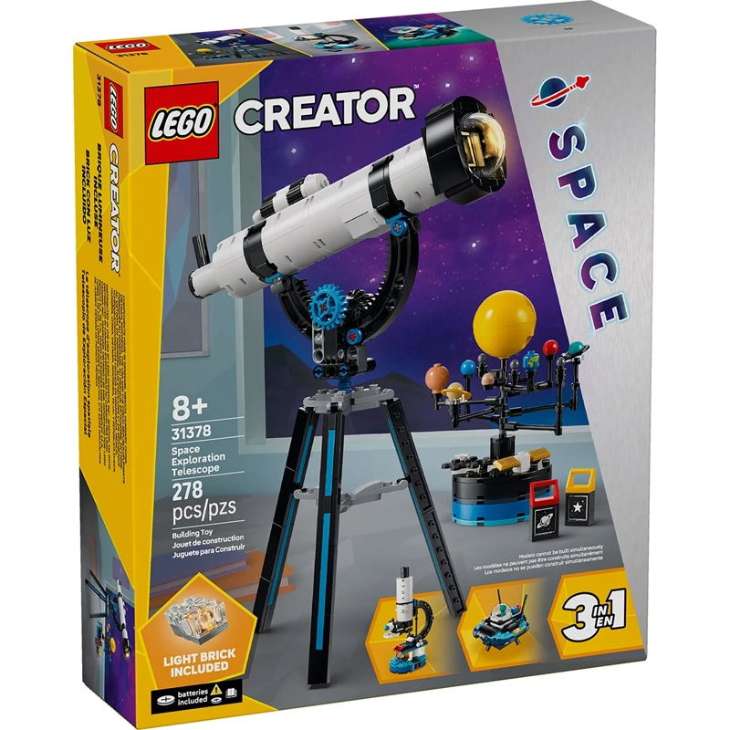 BLOQUES DE CONSTRUCCIÓN LEGO 31378 TELESCOPIO EXPLORA ESPACIAL - 2