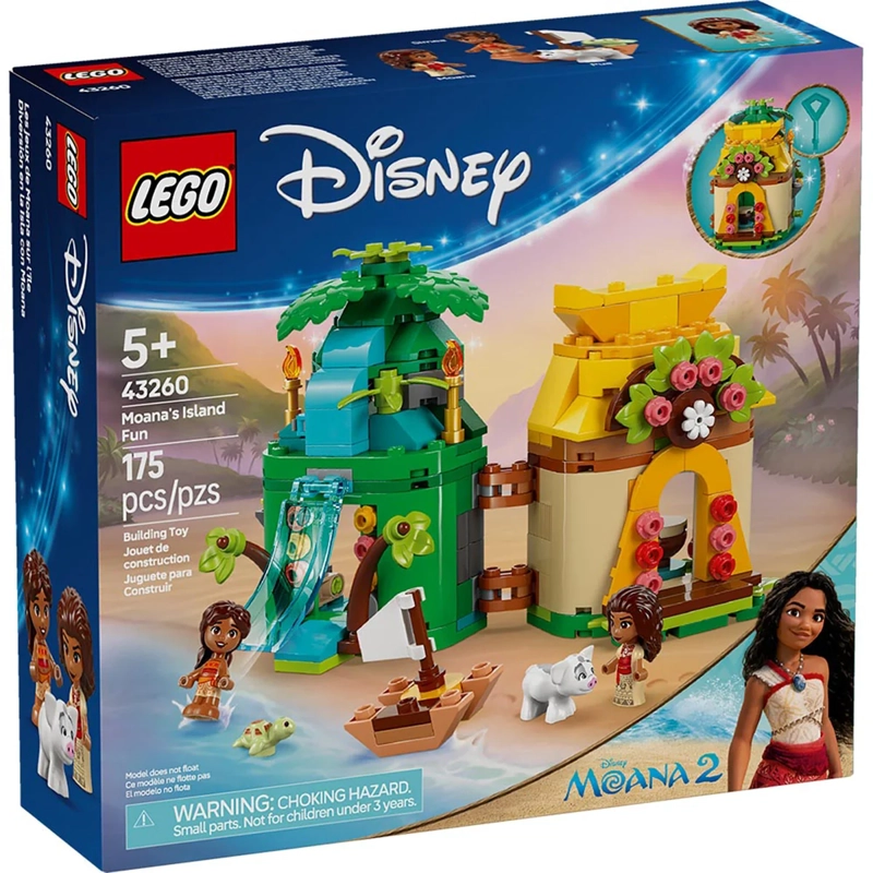 BLOQUES DE CONSTRUCCIÓN LEGO 43260 DIVERSION ISLA CON MOANA - 2