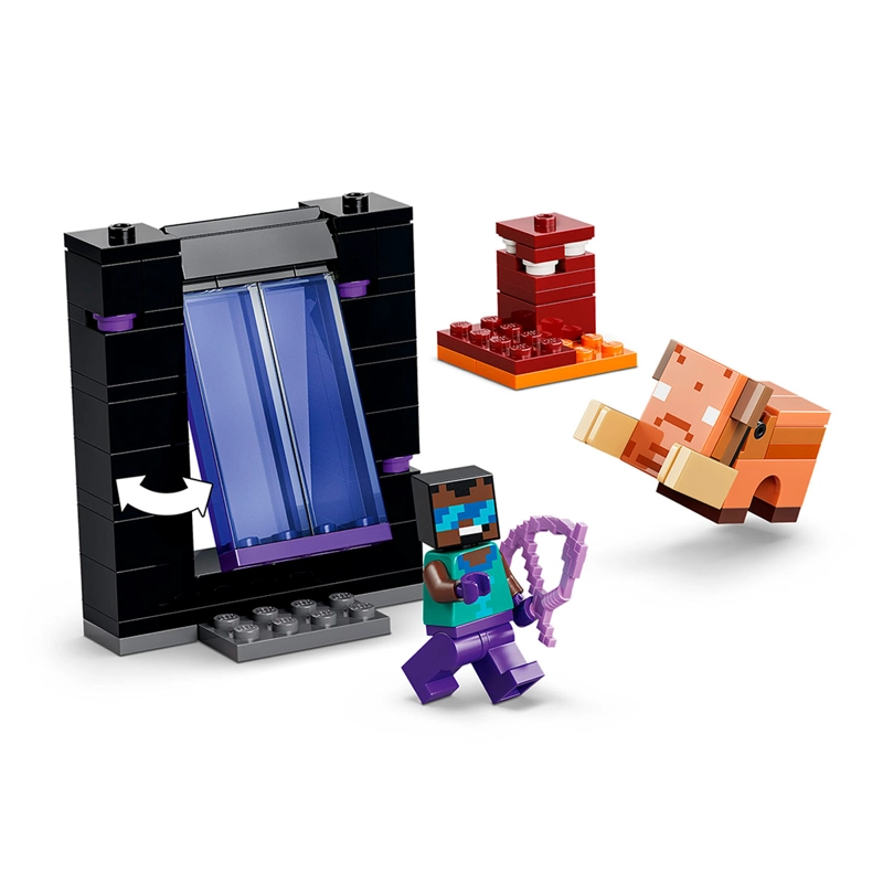 BLOQUES DE CONSTRUCCIÓN LEGO 21584 EL VIAJE POR EL NETHER Y EL PORTAL AL END - 2