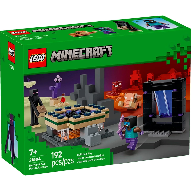 BLOQUES DE CONSTRUCCIÓN LEGO 21584 EL VIAJE POR EL NETHER Y EL PORTAL AL END - 4