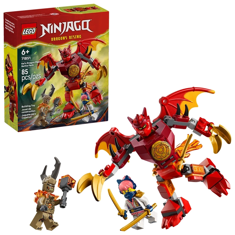 BLOQUES DE CONSTRUCCIÓN LEGO 71851 PACK COMBO MECH DRAGON KAI - 1