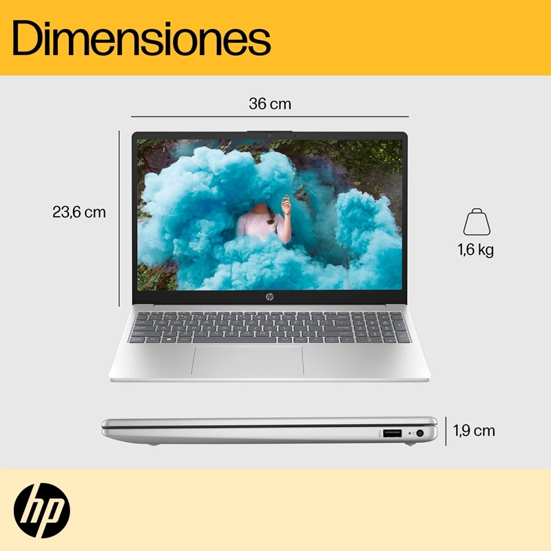 NOTEBOOK HP 15-FC0278LA AMD RYZEN 7 16GB RAM 1TB SSD 15.6” - 9