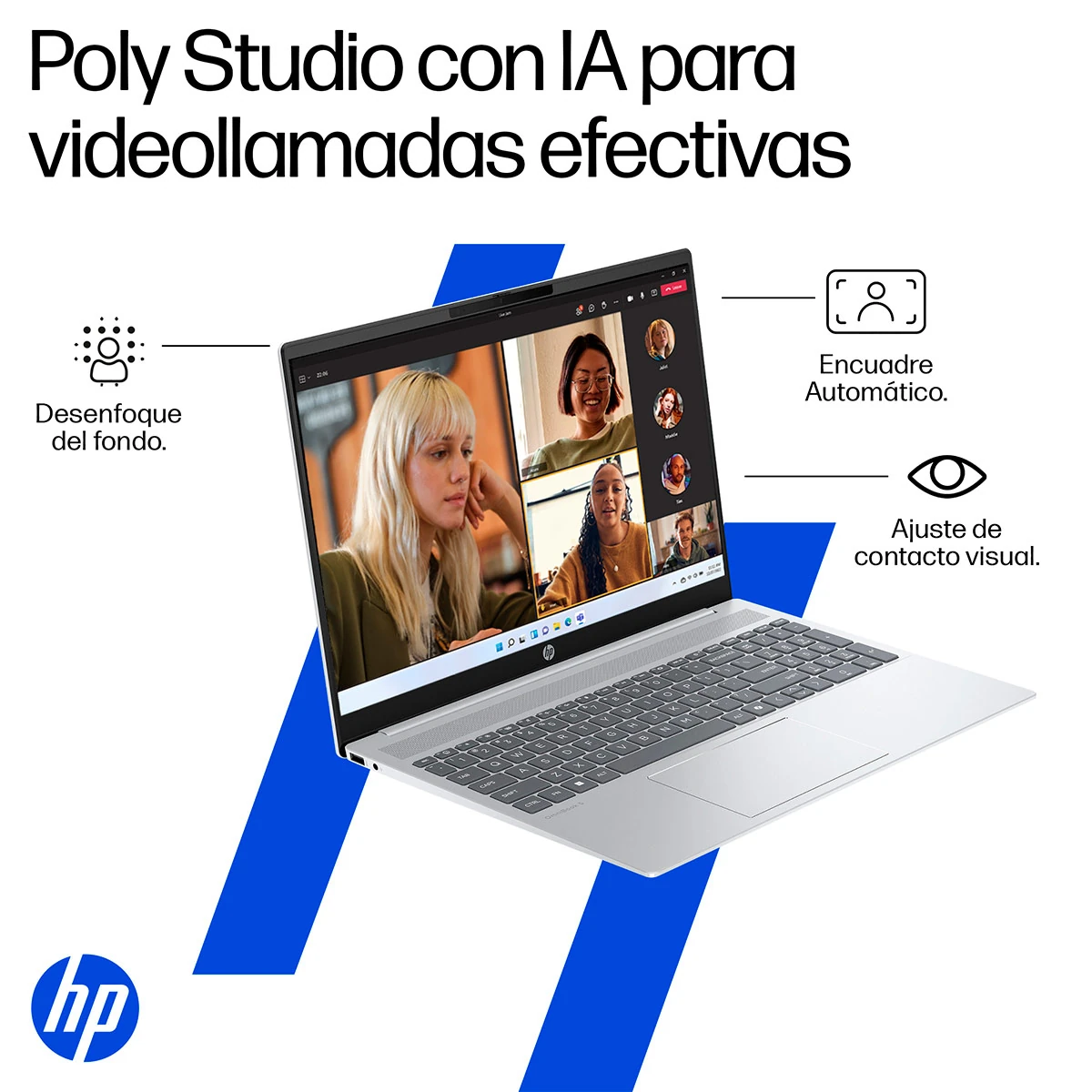 NOTEBOOK HP OMNIBOOK 5 AI 16-AF1052LA INTEL CORE ULTRA 5 16GB RAM 512GB SSD TÁCTIL 2K 16" - 9