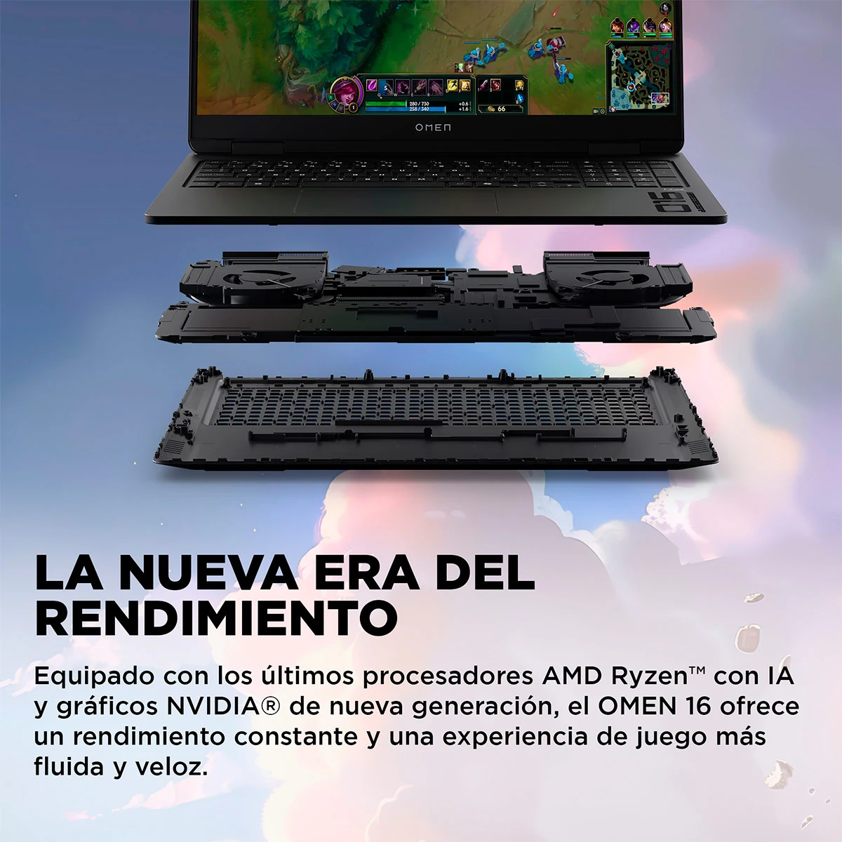 NOTEBOOK GAMER HP OMEN 16-AP0002LA AMD RYZEN AI 7 16GB RAM NVIDIA GEFORCE RTX5060 1TB SSD 16" 2K - 11