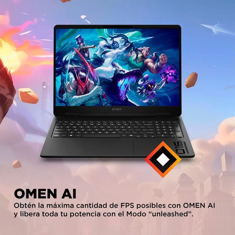 NOTEBOOK GAMER HP OMEN 16-AP0002LA AMD RYZEN AI 7 16GB RAM NVIDIA GEFORCE RTX5060 1TB SSD 16" 2K - 12