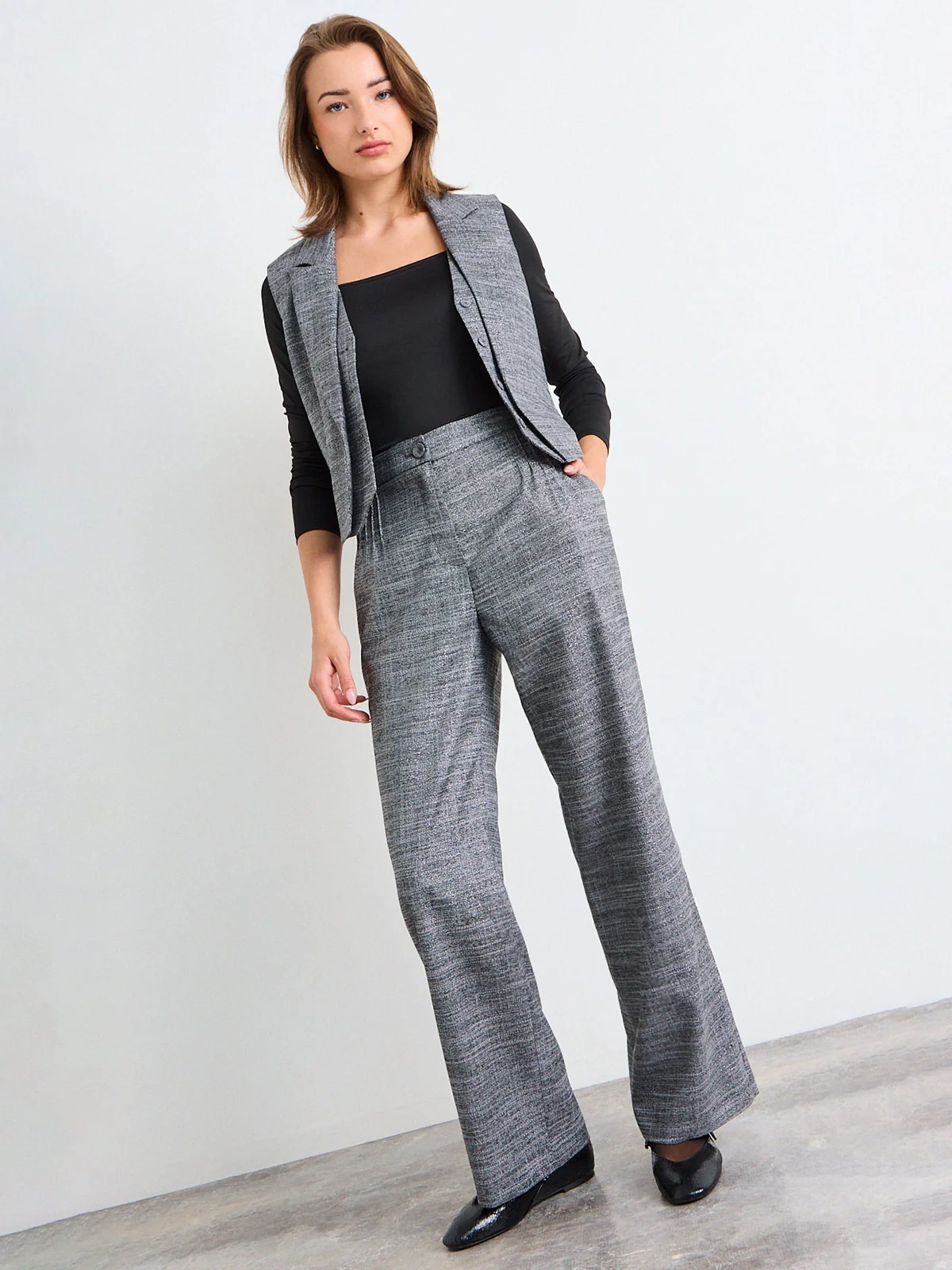 PANTALÓN MUJER IO SASTRERO PLIEGUES - 1